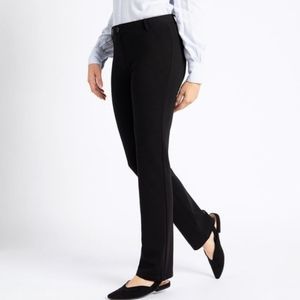 Betabrand Straight Leg Black Classic Dress Pant Yoga Pants Size L Petite